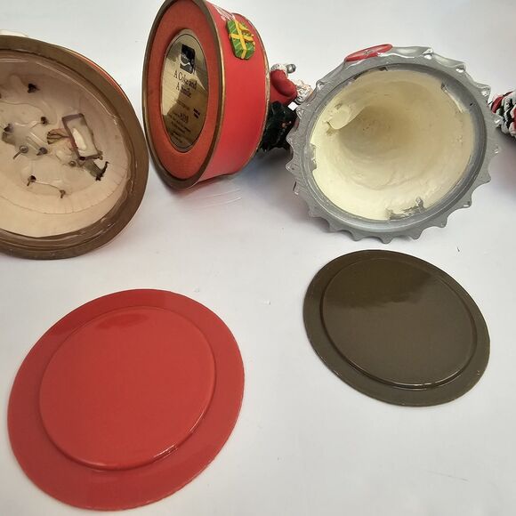 vtg coca cola collectibles Ice Bucket Franklin Mint Holiday Figurine Polar Santa - Picture 9 of 16